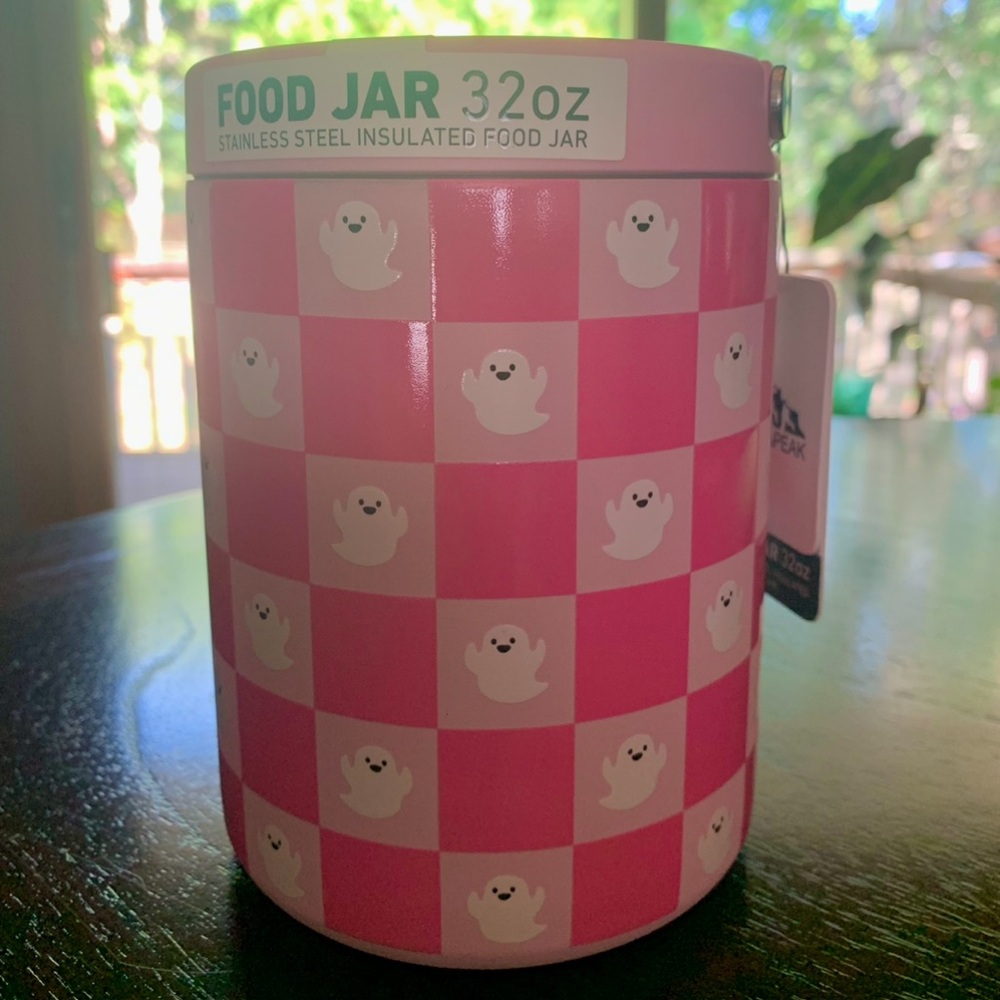 SOLD-Pink Ghost Food Container